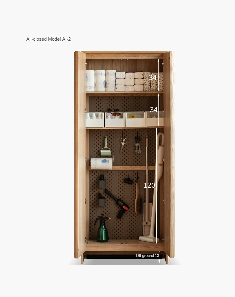 Ash, Oak Solid Wood Shoe Cabinet, Entrance Cabinet Combination Storage