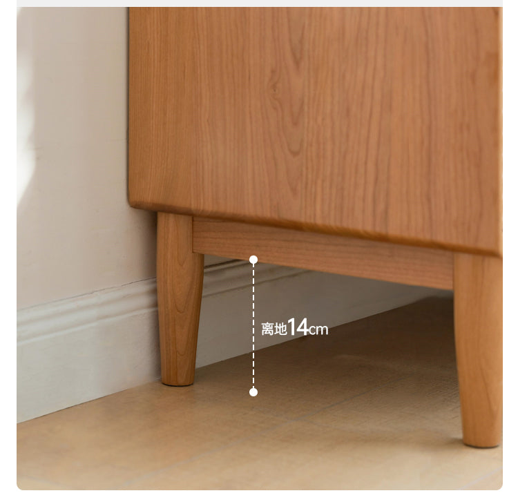 Cherry Solid Wood Vintage Dresser, Drawer