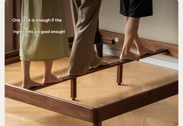 Teak, Black Walnut, Oak Solid Wood First Layer Yellow Cowhide Leather,Technical Cloth