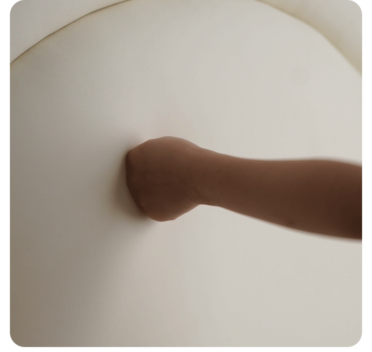 Сream style Organic Leather kid's Cloud Bed<