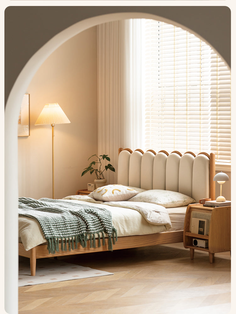 Beech, Oak Solid Wood Dream House Soft Bed