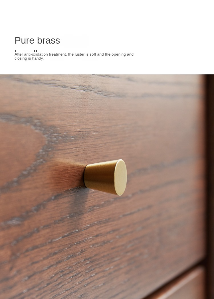 Oak Solid Wood Entrance Shoe Cabinet