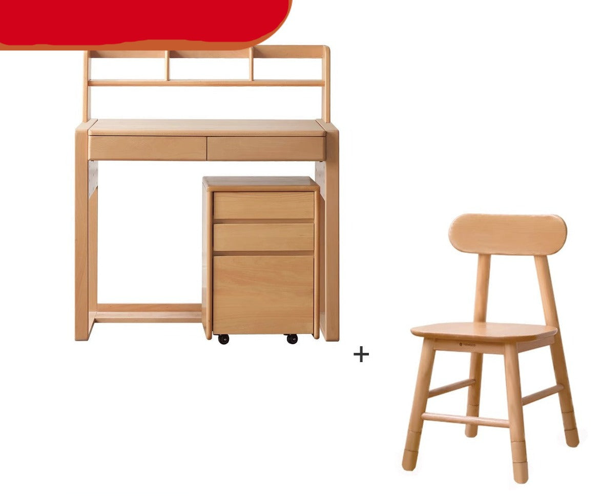 Desk can be lifted and adjusted Beech solid wood