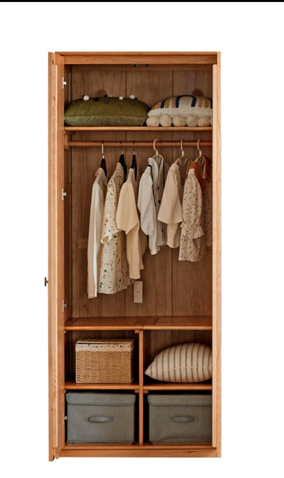 Сherry Solid Wood Exquisite Wardrobe.