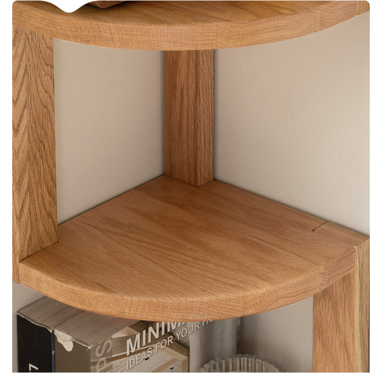 Oak Solid Wood Сorner Table Shelves