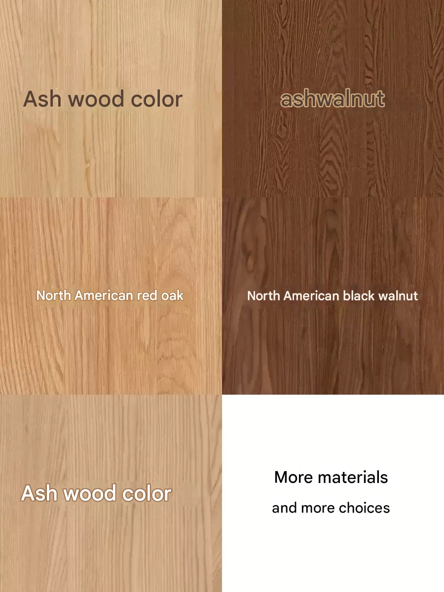 Ash, Oak, Black Walnut Solid Wood Box Bed Modern