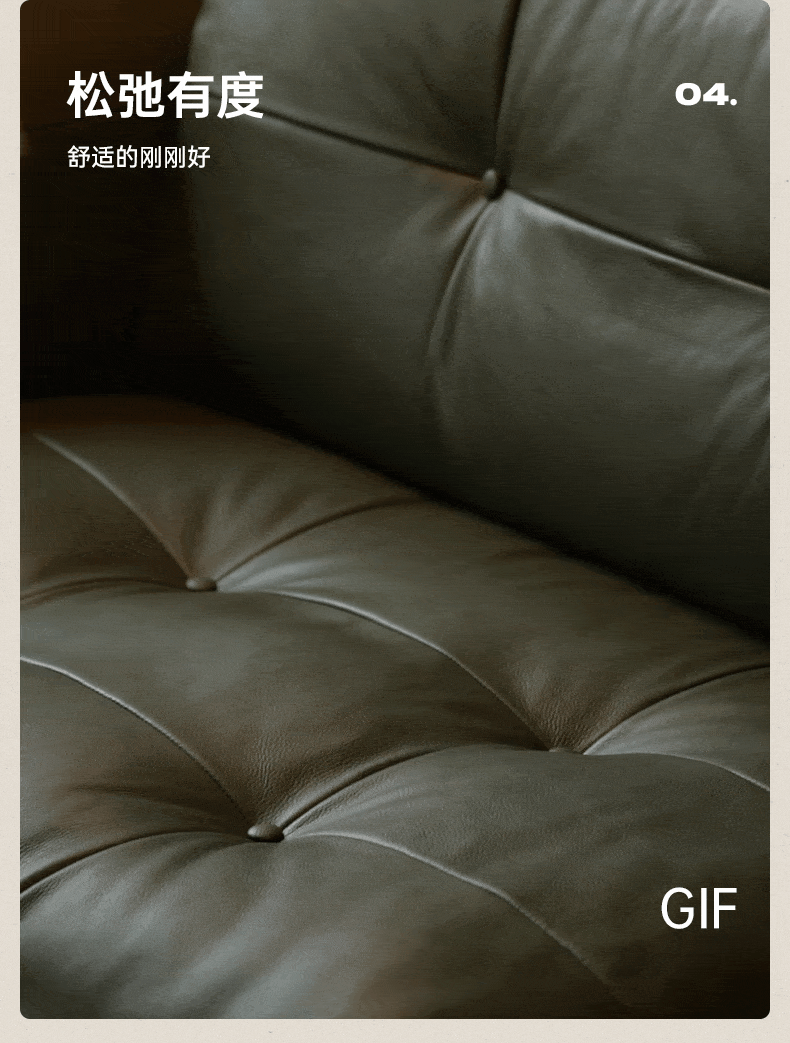 Black Walnut Solid Wood Genuine Leather Sofa.