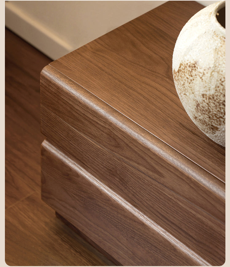 Oak, Black Walnut Solid Wood TV Cabinet.