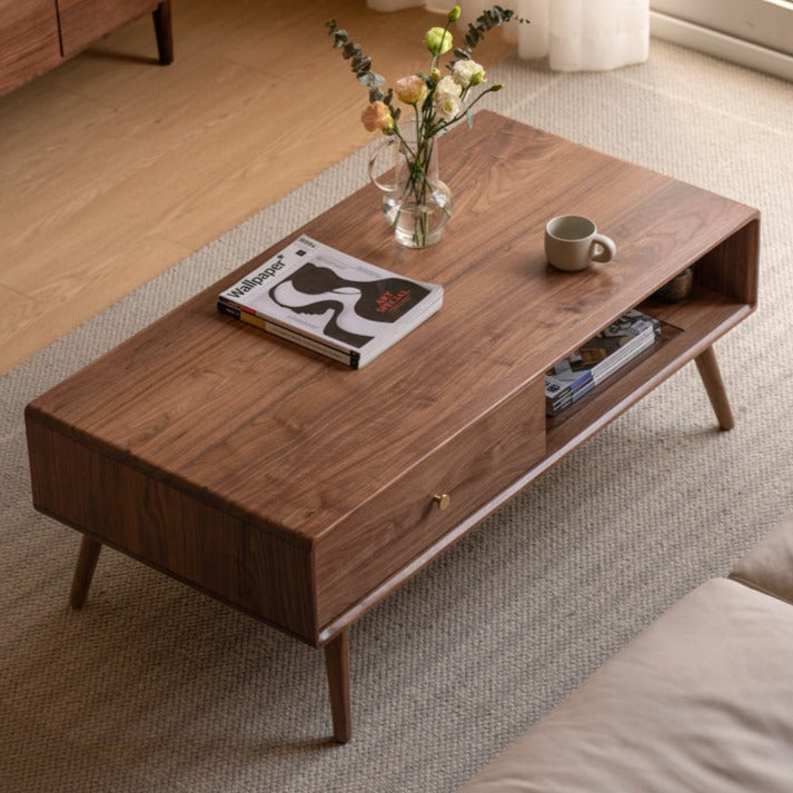 Black Walnut Solid Wood Coffee Table