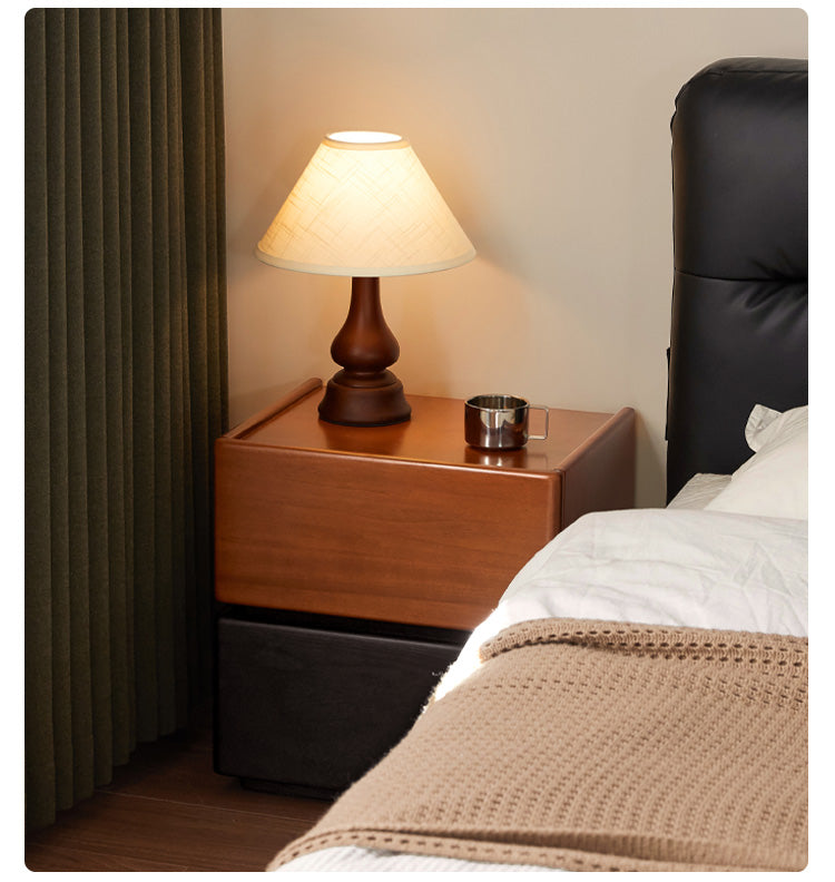 Oak, Poplar Solid Wood Nightstand