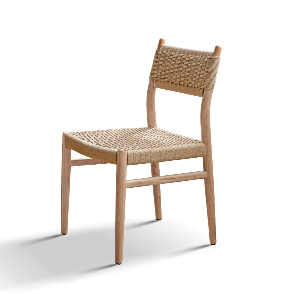 2 pcs set-Rope dining Chair Oak, Ash solid wood-