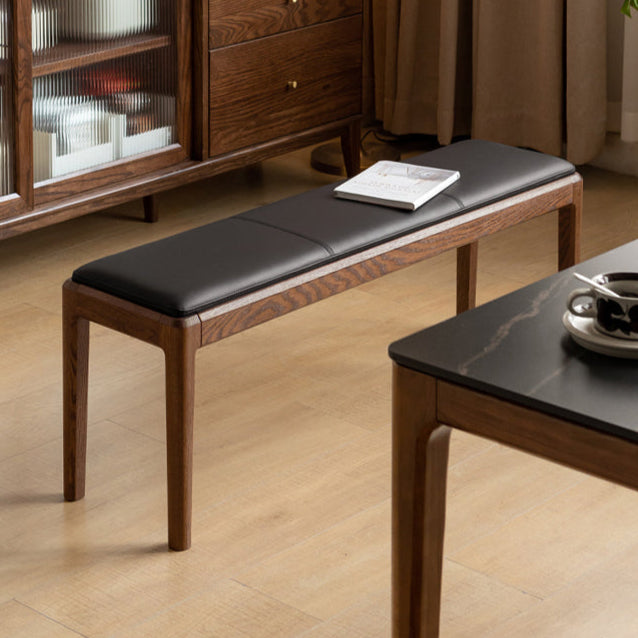 Black Walnut, Oak Solid Wood Nordic Soft Pack Long Bench