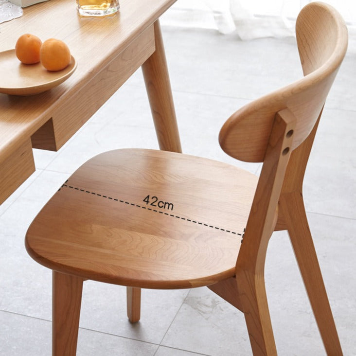 Cherry Solid Wood Modern Dining Chair