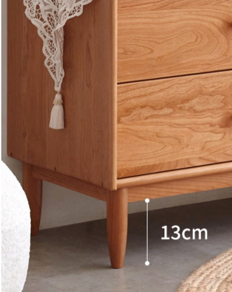 Cherry Solid Wood Chest Of Drawers