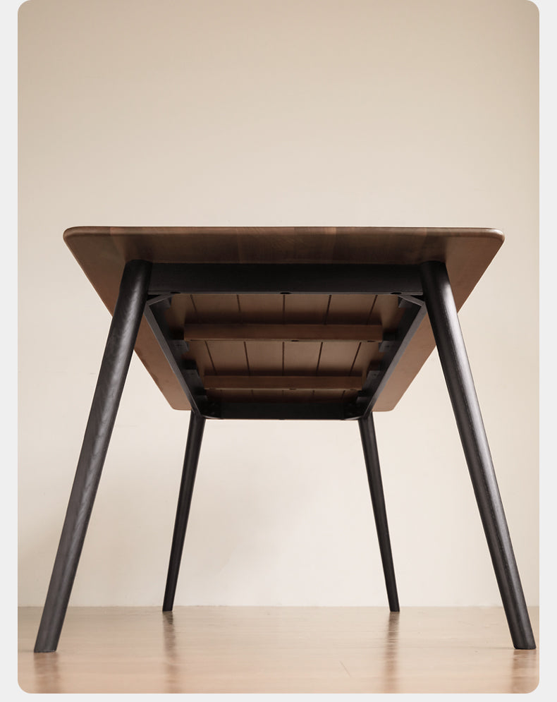 Black Walnut Solid Wood Italian Light Luxury Dining Table