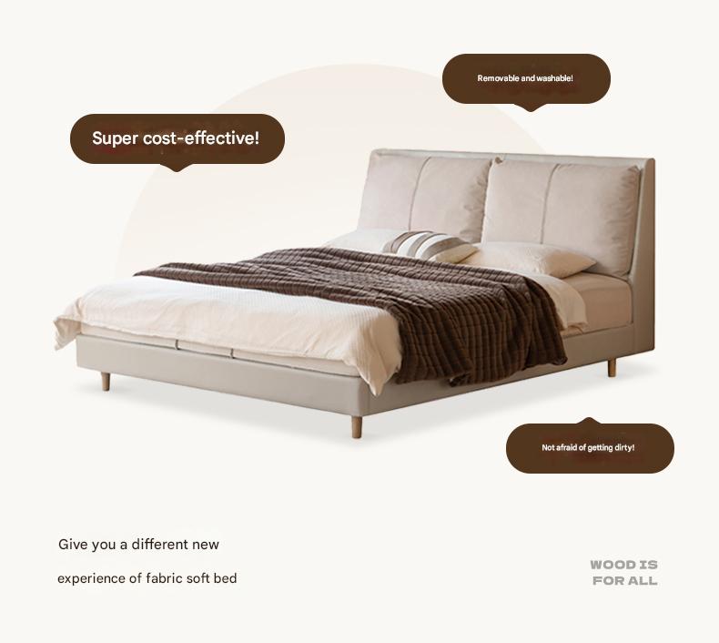 Fabric Bed with Removable Washable Covers