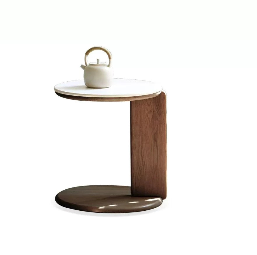 Slate coffee table Ash solid wood+