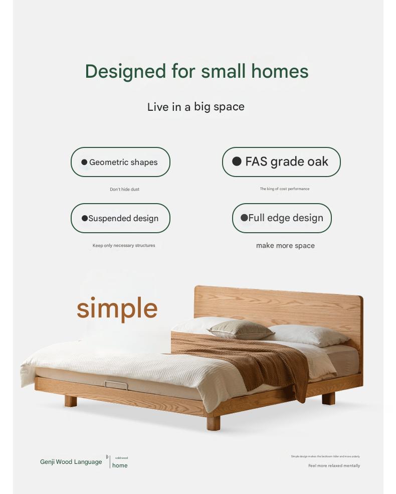 Ash,Beech,Oak Solid Wood Suspension Bed Large Board