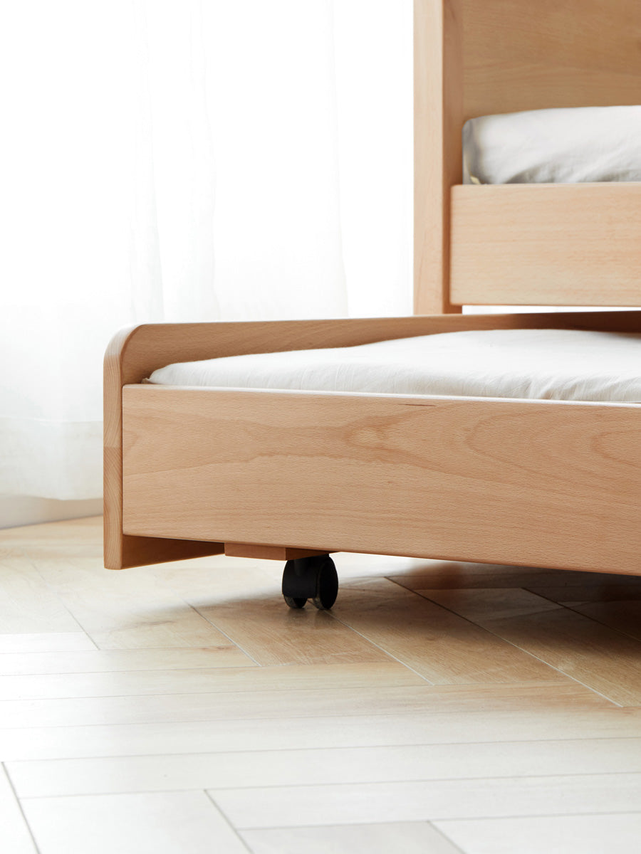 Beech Solid wood Space-saving bunk bed , mother's helper bed<