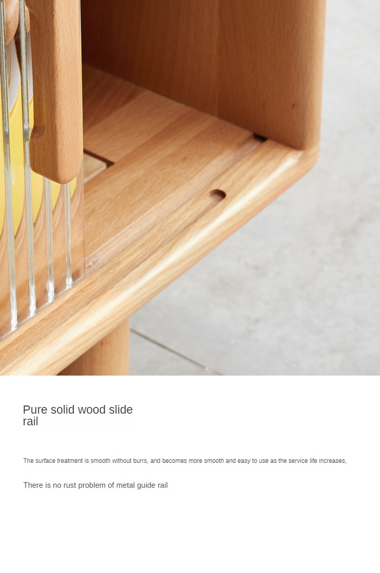 Beech Solid Wood TV Storage Cabinet.