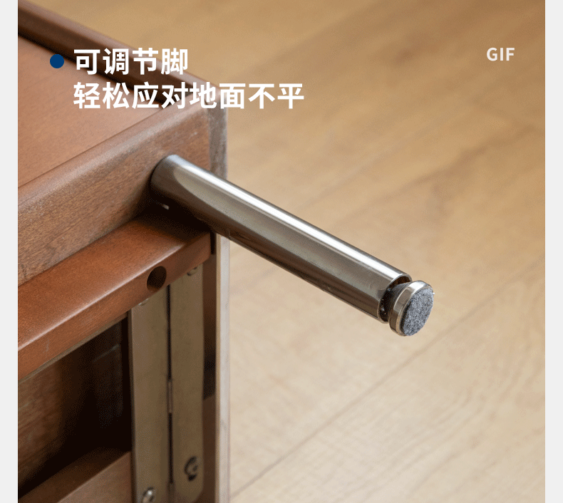 Poplar Solid Wood Middle-Age Edge Cabinet Storage.