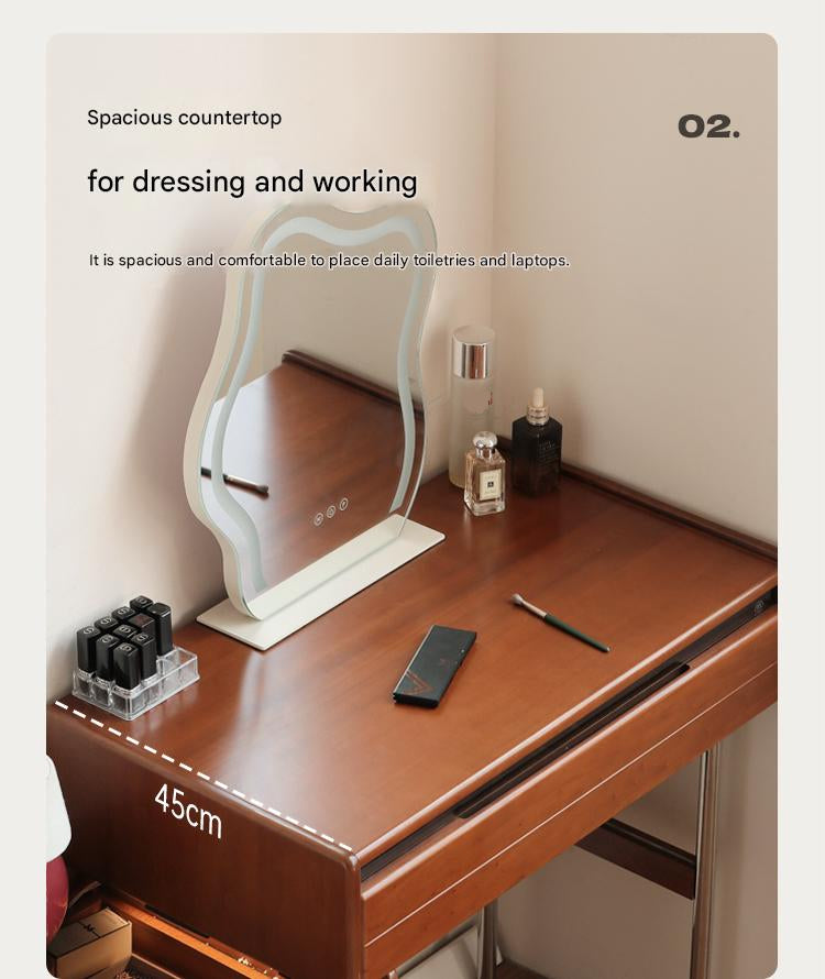 Tulipwood Solid Wood Bauhaus Multi Functional Vanity Table.