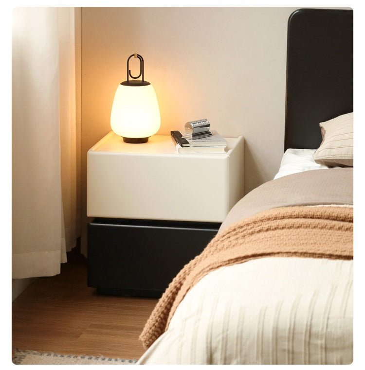 Rubber Solid Wood Modern Nightstand