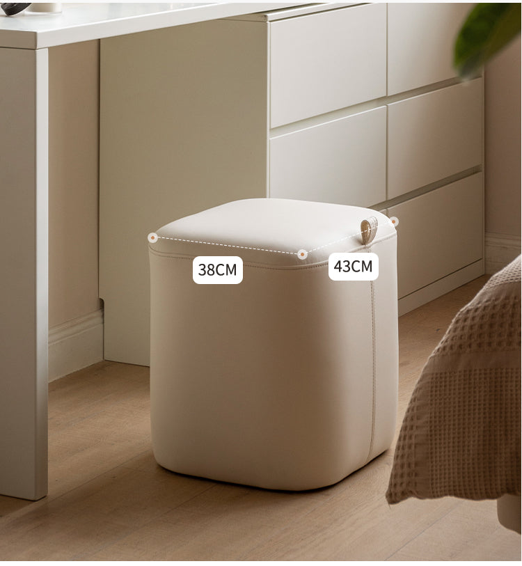 Makeup Stool Organic Leather