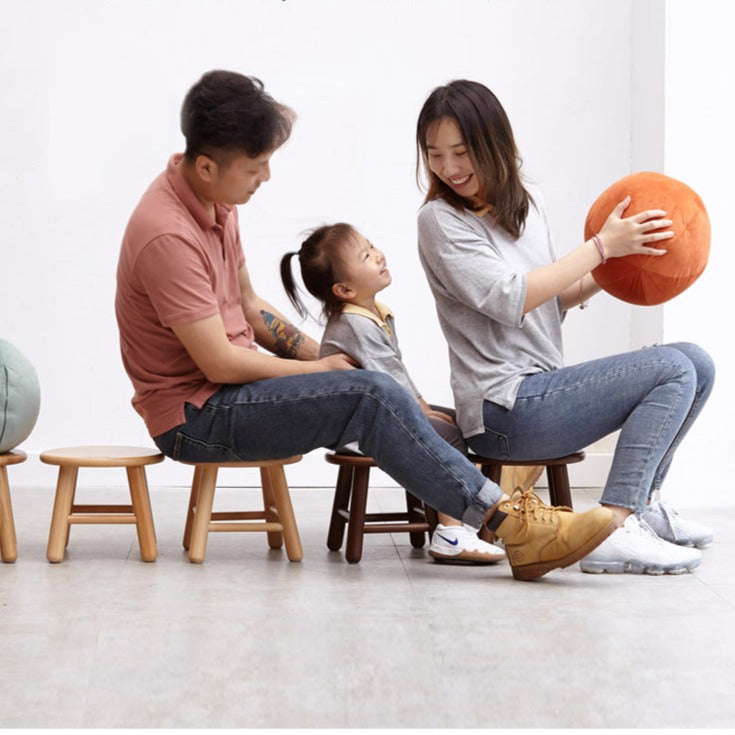 Oak, Beech Solid Wood Small Stool