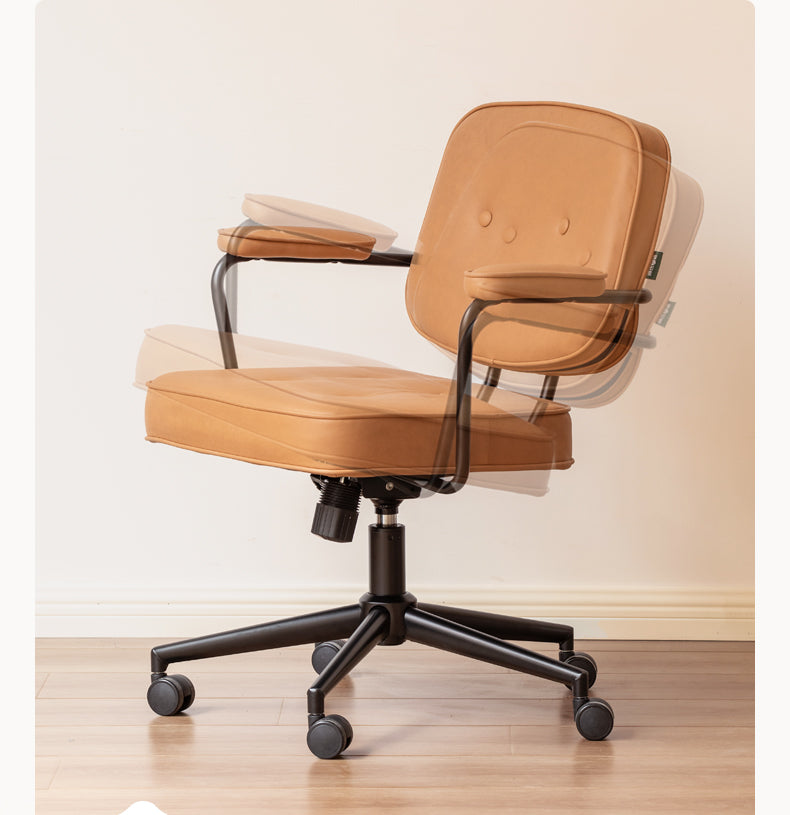 Genuine Leather, Technical Fabric Office Chair.