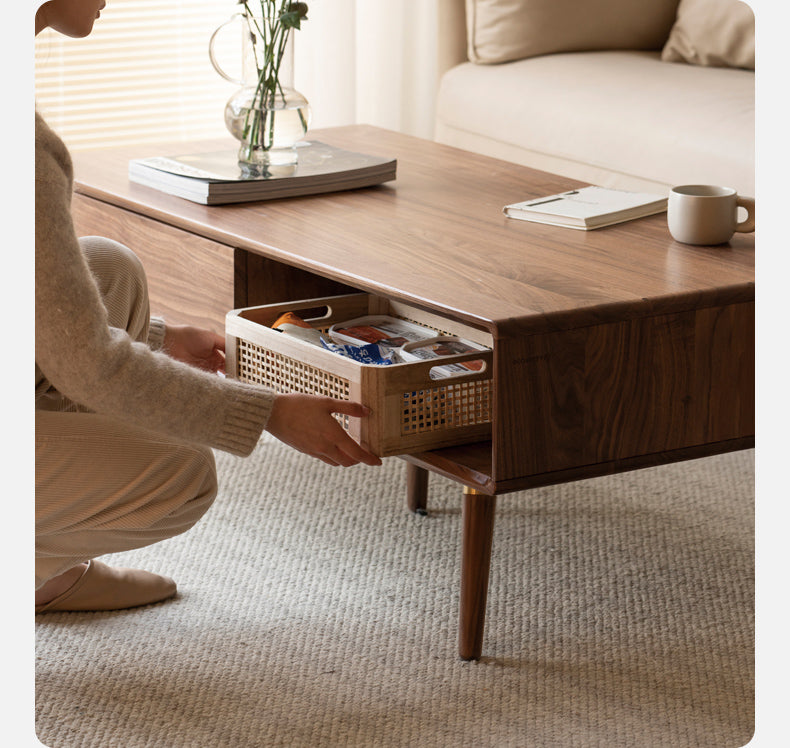 Black Walnut Solid Wood Coffee Table