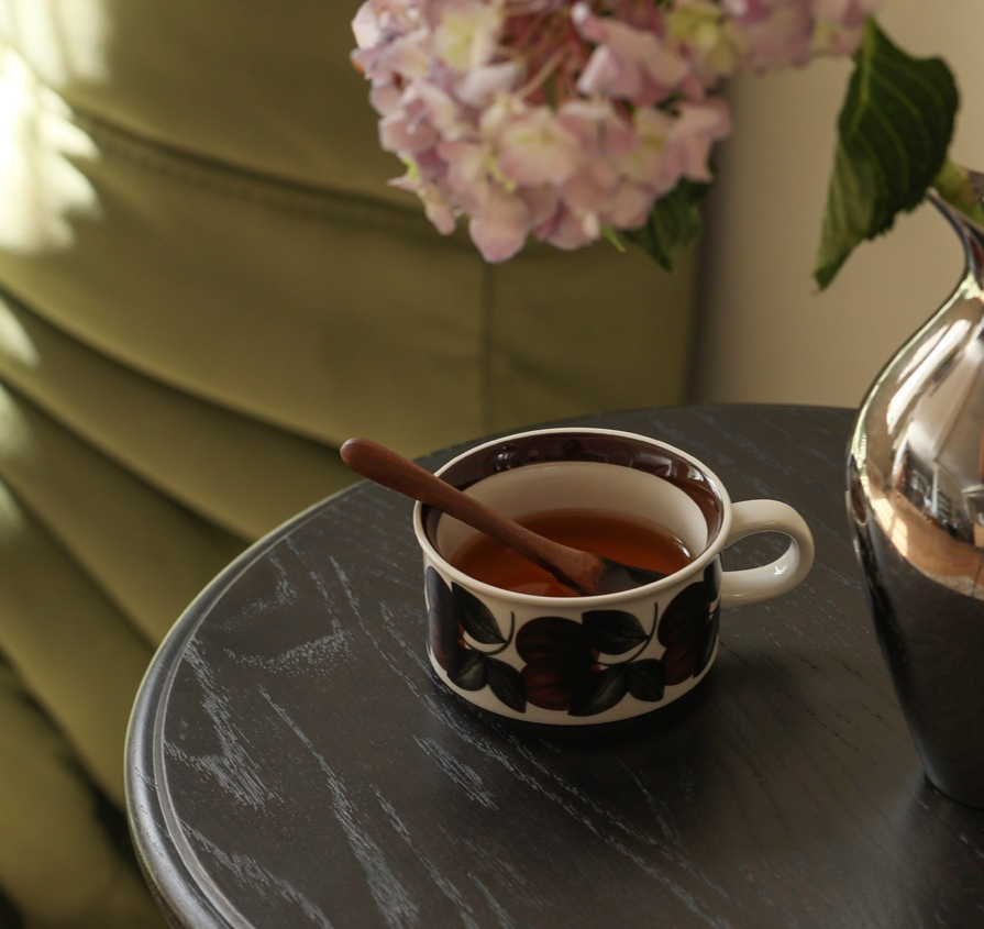 Solid Rubberwood, Poplar Solid Wood Side Table Black Small Furniture