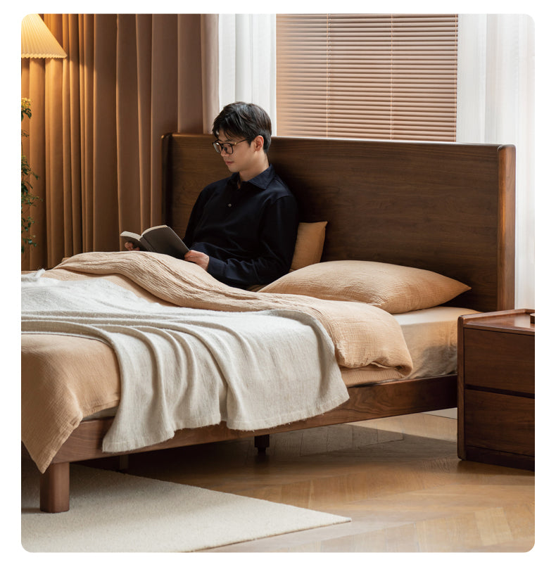 Ash, North American Black Walnut High Head Bed