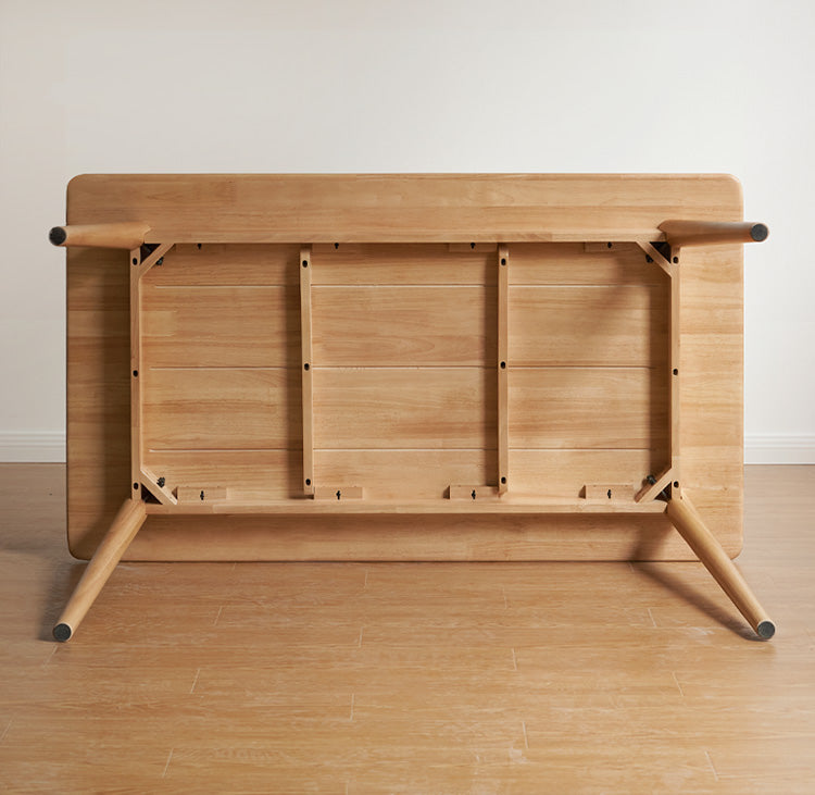 Solid Rubberwood Modern Dining Table.