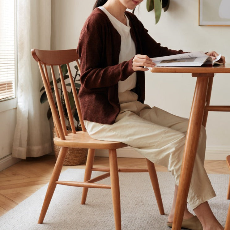 Cherry Solid Wood Windsor Chair 4 pcs set