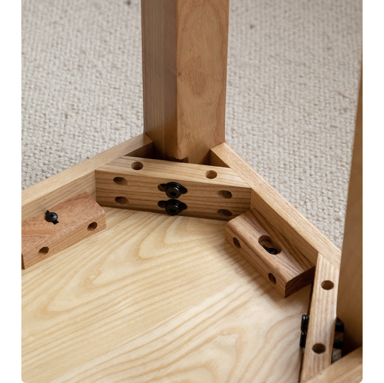 Ash, Oak Solid Wood Long Bench Nordic