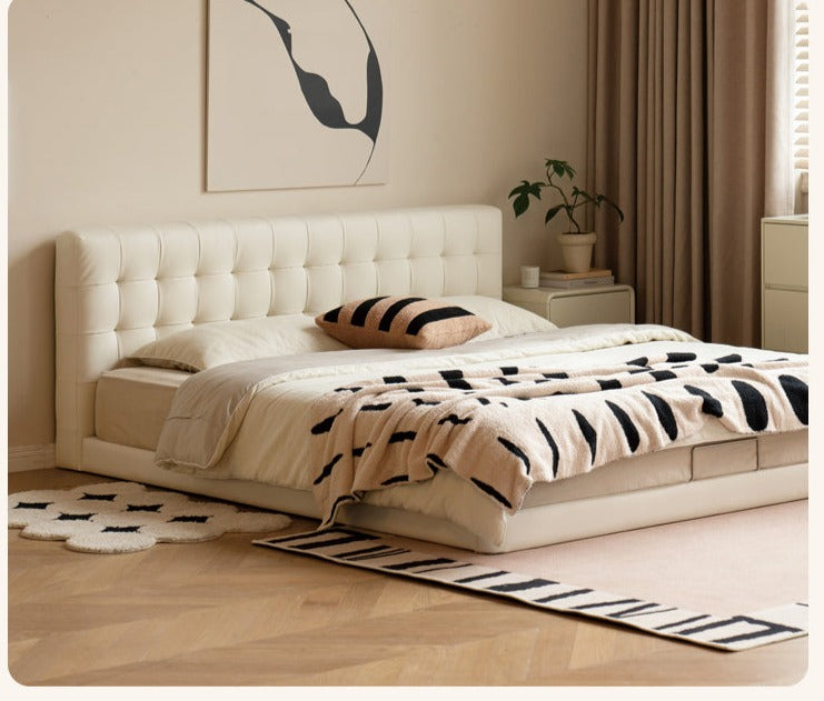 Organic Leather Art Floor Bed