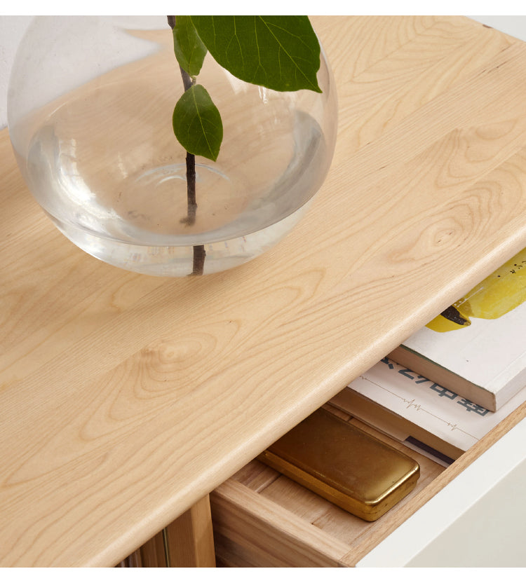Beech Solid Wood TV Cabinet Forest-Style.