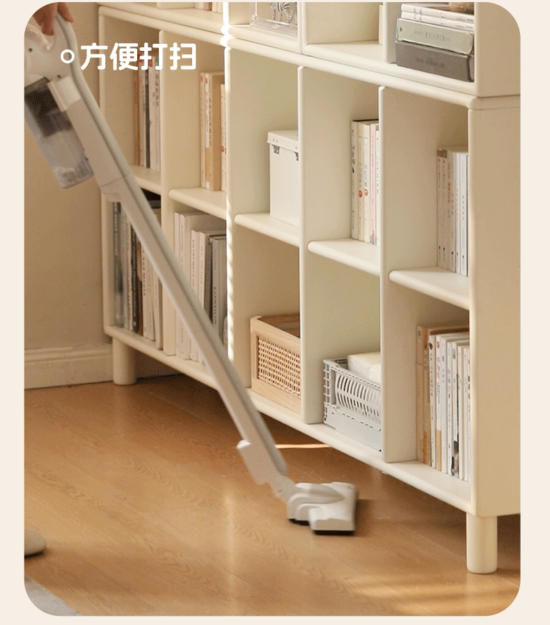 Tulipwood , Solid RubberWood Bookcase Free Combination Cream Style