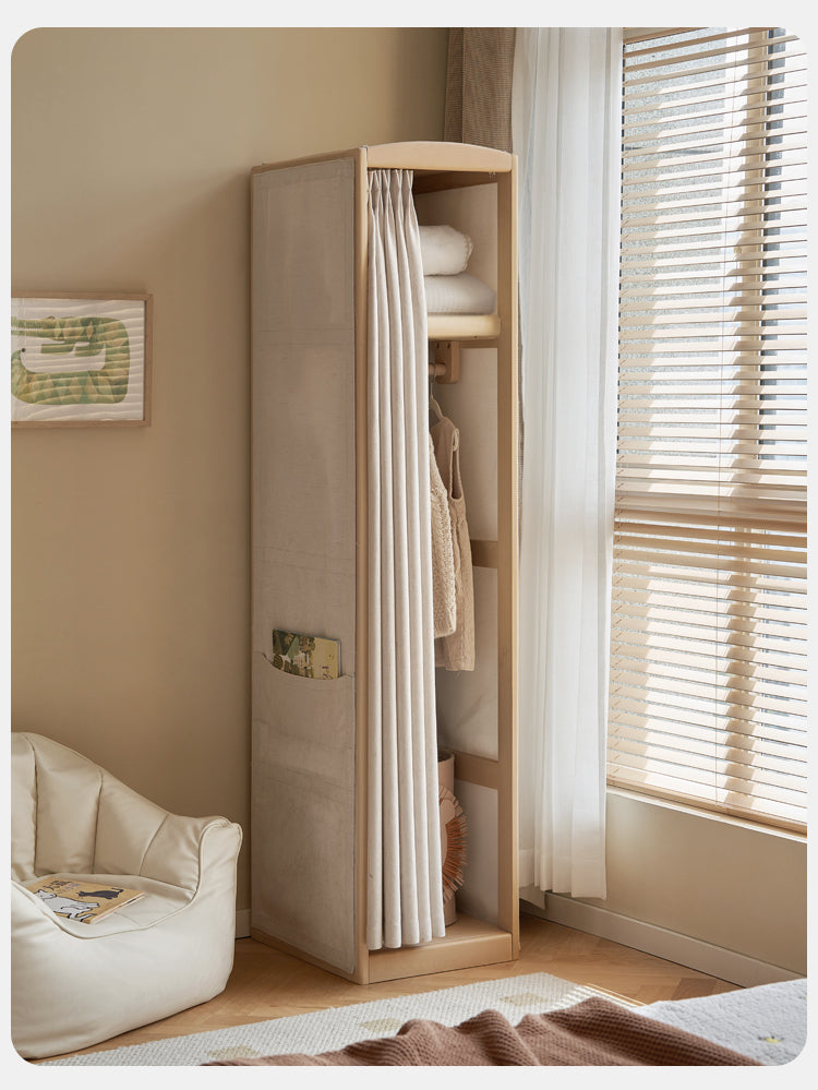 Birch Solid Wood Children's Wardrobe