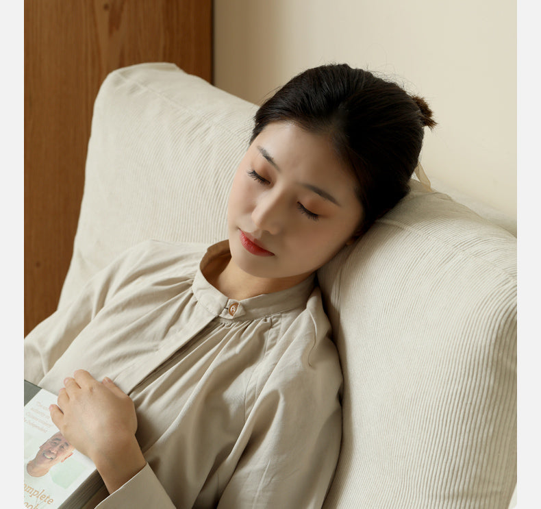 Oak Solid Wood Corner Down Sofa Japanese Style.