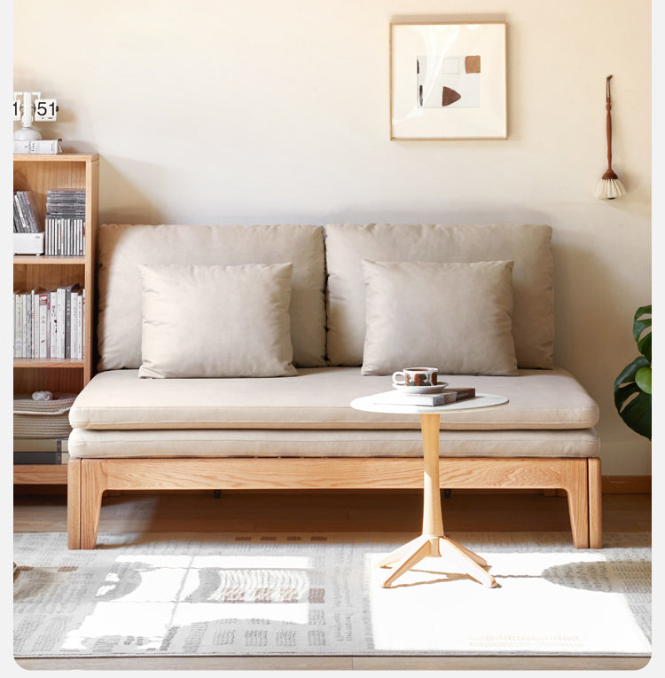 Oak Solid Wood Sofa Bed