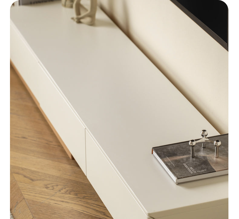 Oak, Poplar Solid Wood Retractable Floor TV Cabinet-
