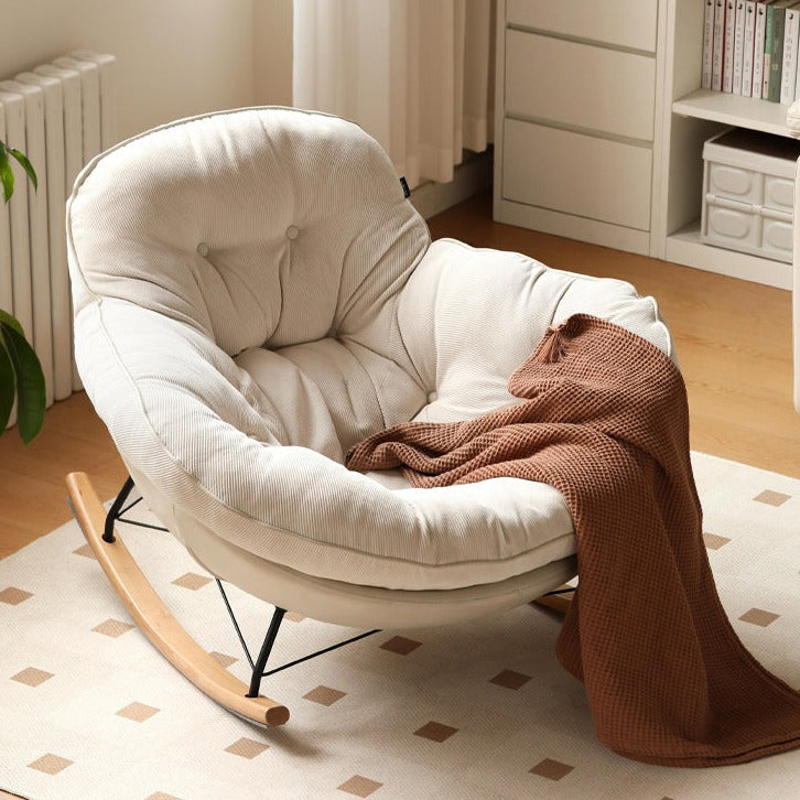 Beech Solid Wood Rocking Chair Baby Cotton