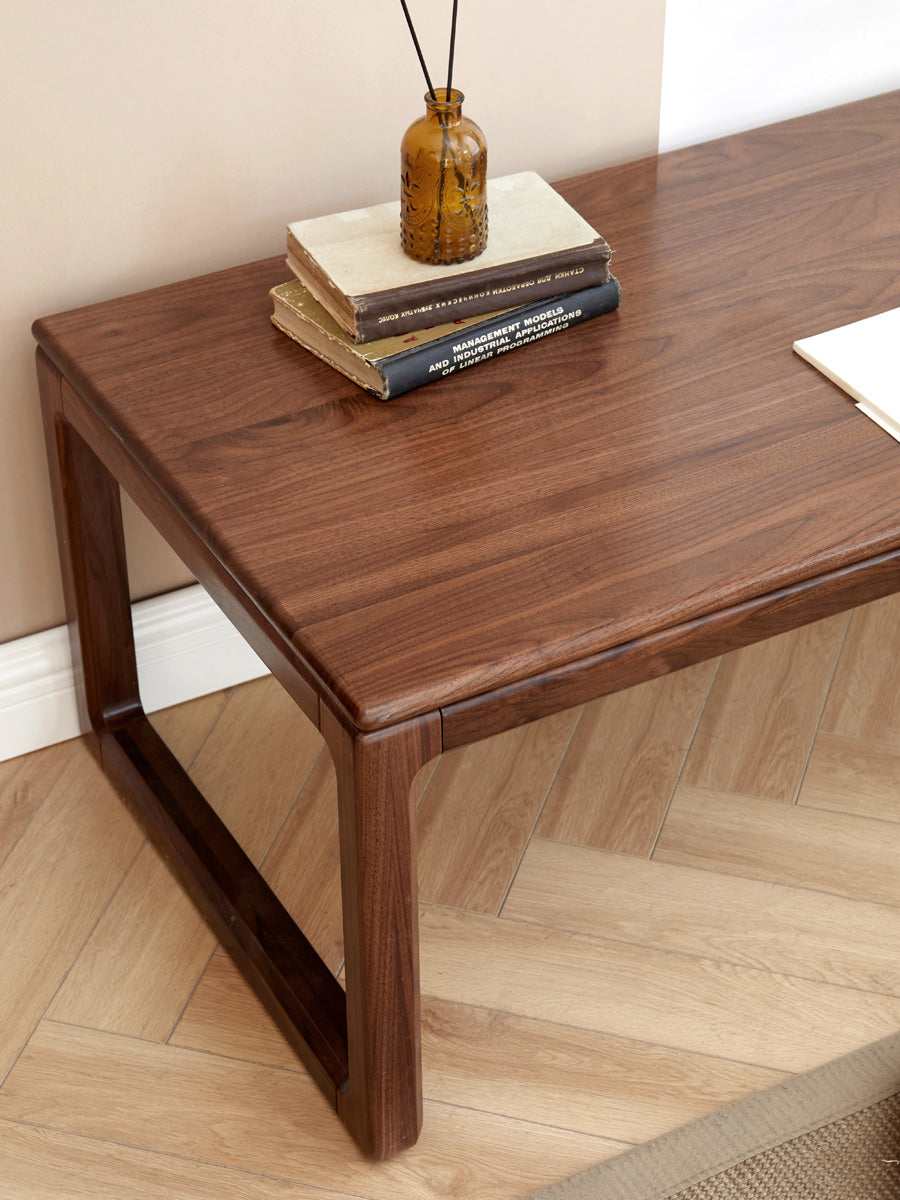 Black Walnut, Oak Solid Wood Simplified Tea Table