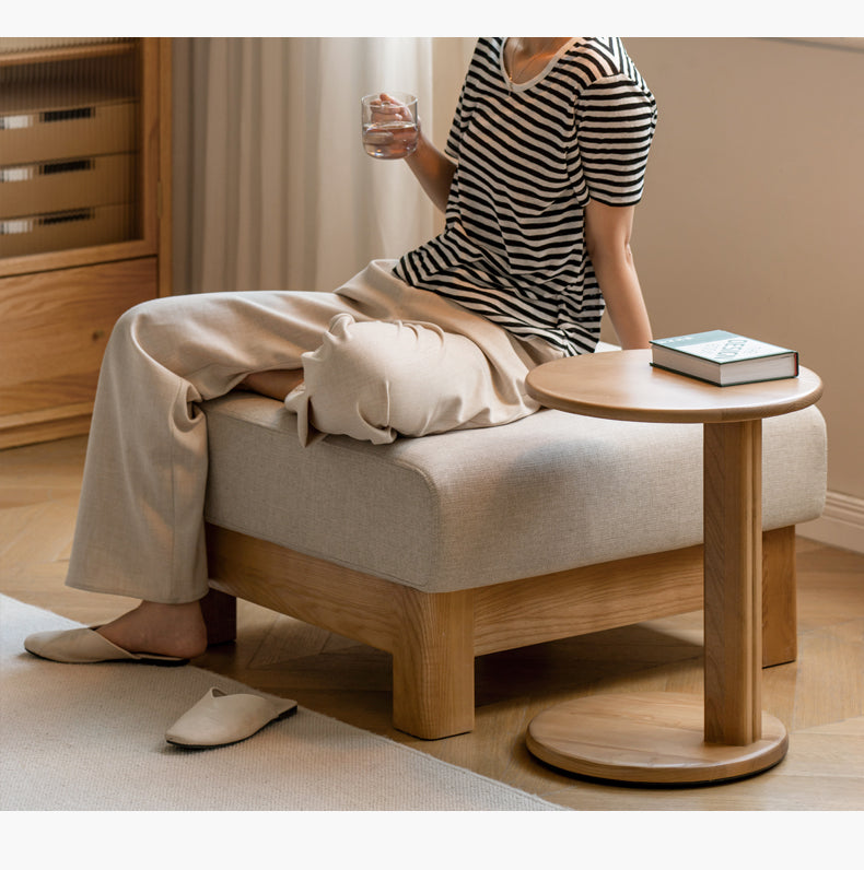 Ash Solid Wood Rock Plate Coffee Table