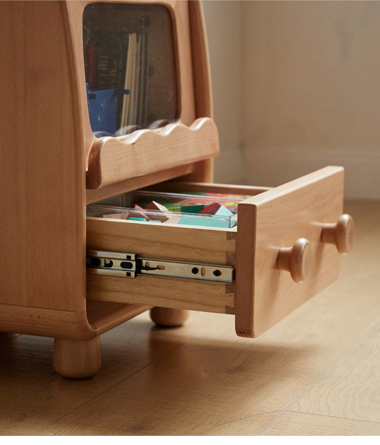 Beech, Poplar Solid Wood Children's Nightstand.