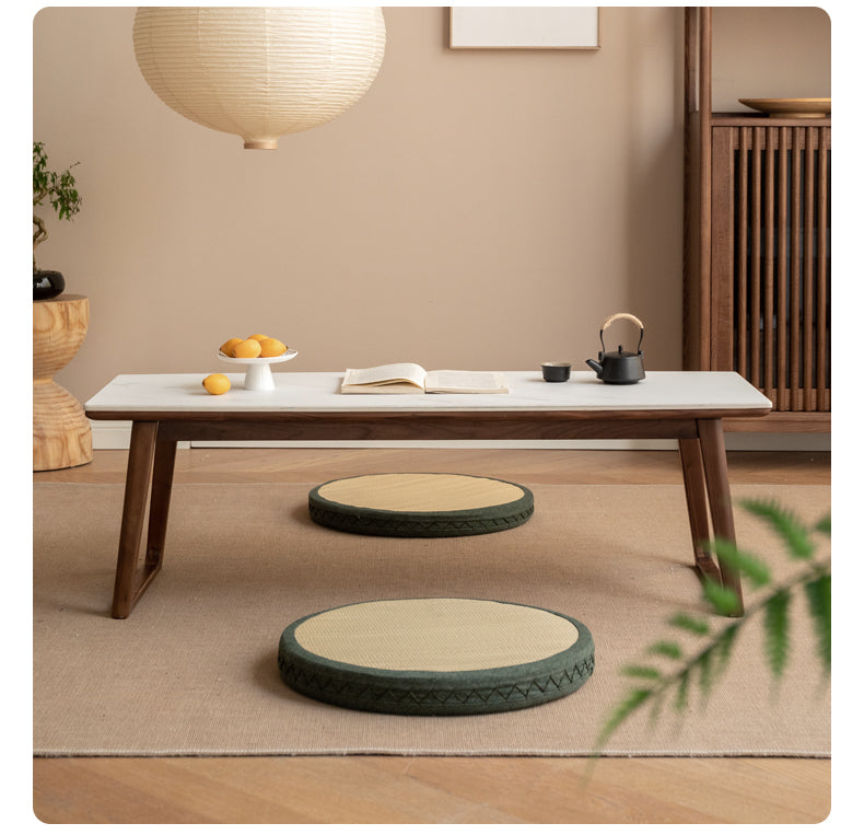 Black Walnut, Ash Solid Wood Rock Plate Modern Tea Table