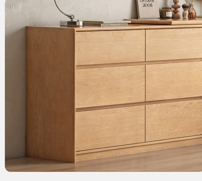 Oak, Solid Rubberwood Dressing Table L-Shaped Corner