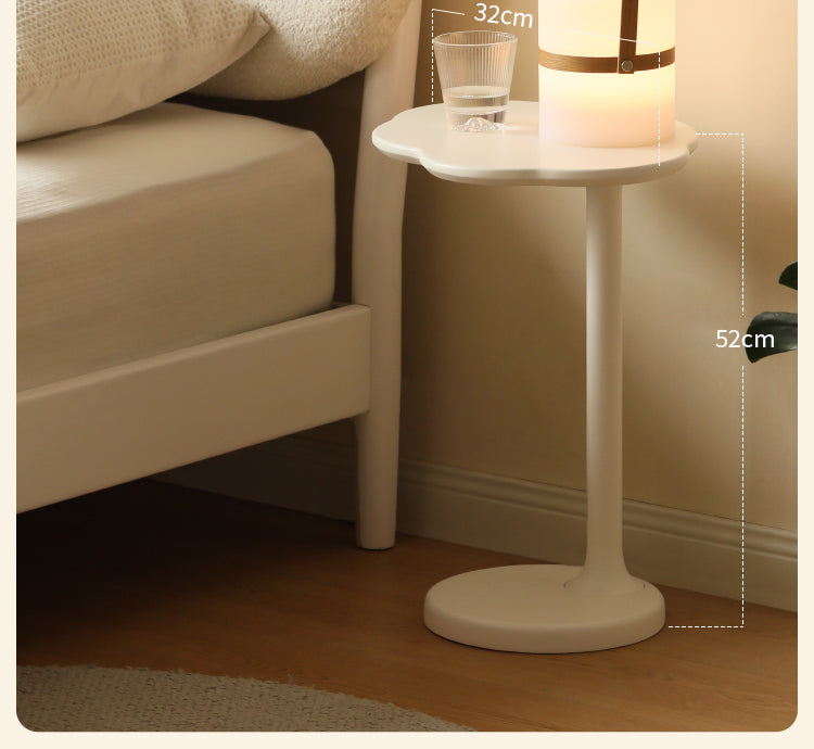 Rubberwood Solid Wood Cloud Side Table